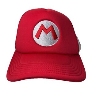 Nintendo Snapback Hat Super Mario Bros Trucker Cap Mesh New Without Tag One Size